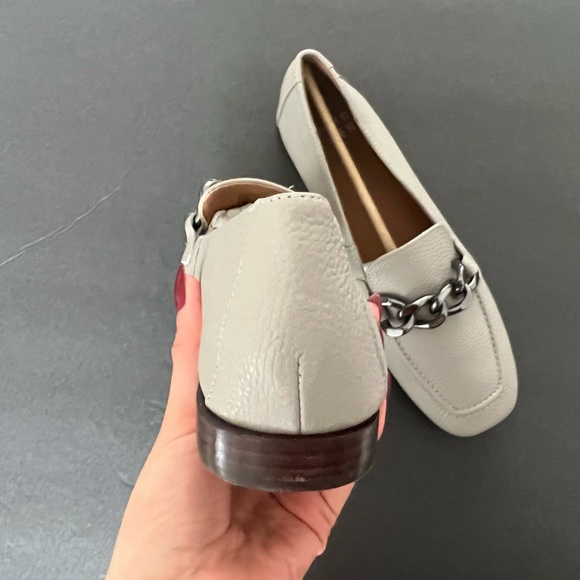 Donald Pliner Bethany Chain Leather Loafers - Picture 6 of 9